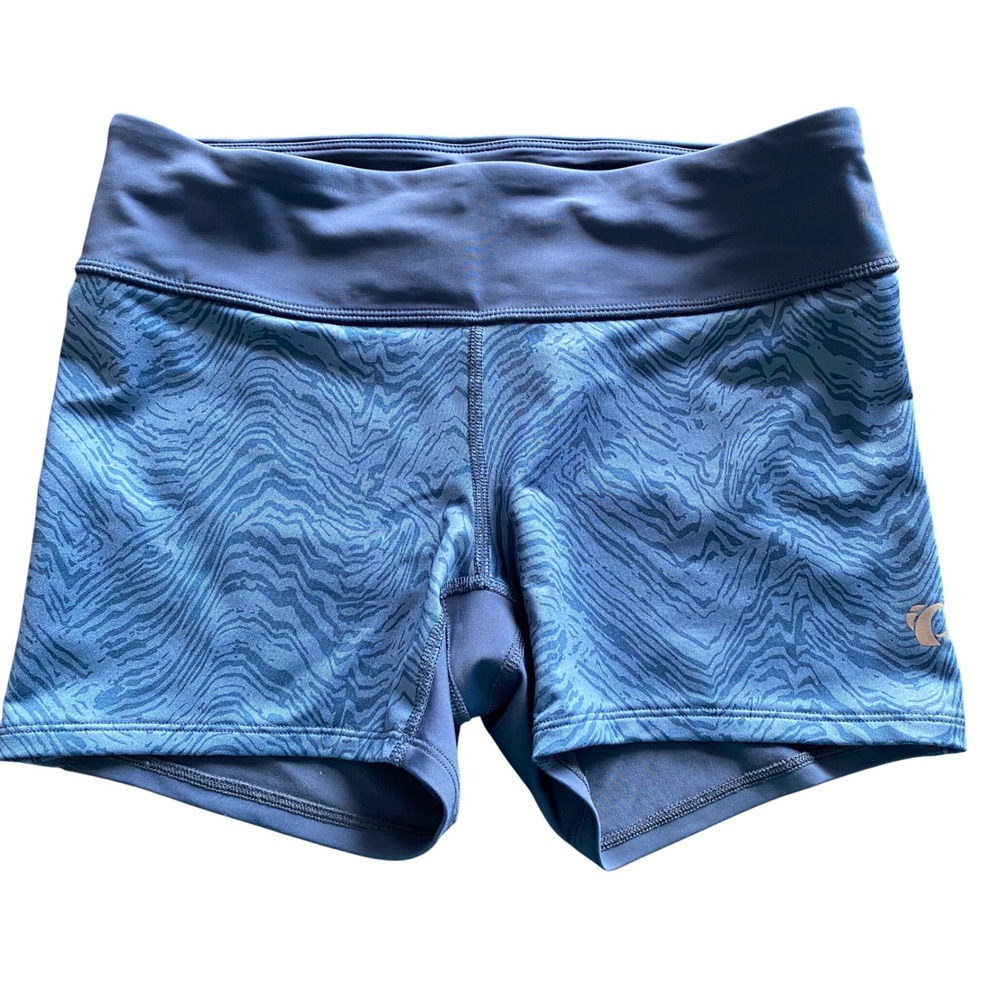 Pearl Izumi Shorts Size Larg Studio Running Womens Blue Abstrac Print Athletic